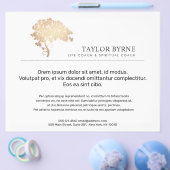 Elegantes Gold Tree Logo Flyer (Einzeln)