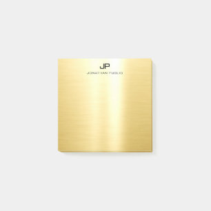 Elegantes Gold Trendy Template Modernes Berufliche Post-it Klebezettel