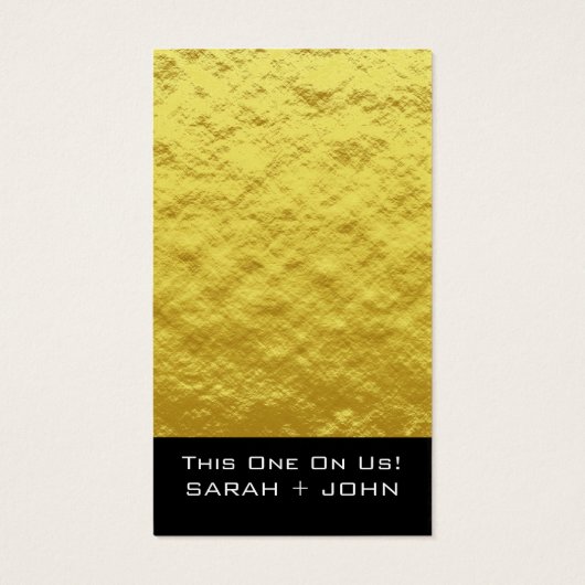 Elegantes Gold - Trinkgeld (Rückseite)