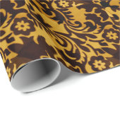 Elegantes Gold- und Black-Geschenkpapier Geschenkpapier (Rolleneckpunkt)