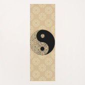 Elegantes Gold und Black Yin Yang Yogamatte (Vorderseite)