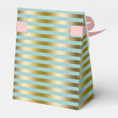 Elegantes Gold- und Blautafel Geschenkschachtel (Rückseite)