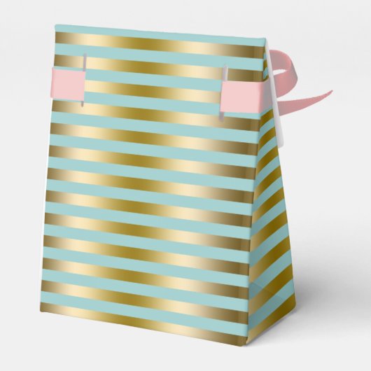 Elegantes Gold- und Blautafel Geschenkschachtel (Rückseite)