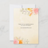 Elegantes Gold und Creme Save The Date (Rückseite)