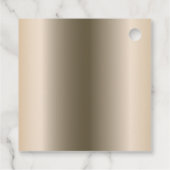 Elegantes Gold und Diamond 50. Geburtstag Geschenkanhänger (Rückseite)