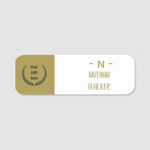 Elegantes Gold- und Grau-Monogramm I Minimalistisc
