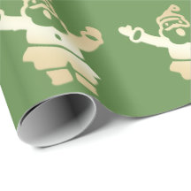 Elegantes Gold und grünes Weihnachtsmuster