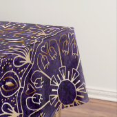 Elegantes Gold und Lila Mandala-Muster Tischdecke (Beispiel)