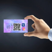 Elegantes Gold und lila Visitenkarte