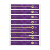 Elegantes Gold und Marmor Lila Design (Bogen)