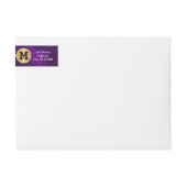 Elegantes Gold und Marmor Lila Design (Vorderseite)