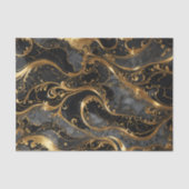 Elegantes Gold und Marmor Seidenpapier (Vorderseite)