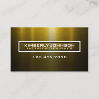 Elegantes Gold- und Schwarz-Design für Visitenkart