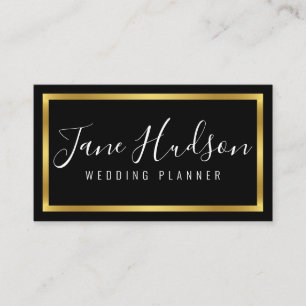 Elegantes Gold und Schwarz einfaches minimalistisc Visitenkarte