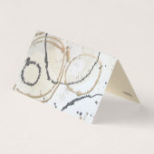 Elegantes Gold und schwarzes abstraktes Visitenkarten (Rückseite)