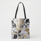 Elegantes Gold und schwarzes Leaf Tasche (Vorderseite)