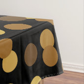 Elegantes Gold und schwarzes Tupfen-Muster Tischdecke (Beispiel)