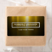 Elegantes Gold- und Schwarzlabel-Design (Insitu)