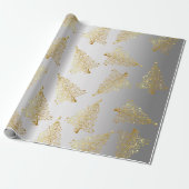 Elegantes Gold- und Silberschmiedemuster Geschenkpapier (Ungerollt)