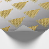 Elegantes Gold- und Silberschmiedemuster Geschenkpapier (Ecke)