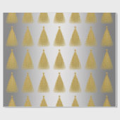 Elegantes Gold- und Silberschmiedemuster Geschenkpapier (Flach)