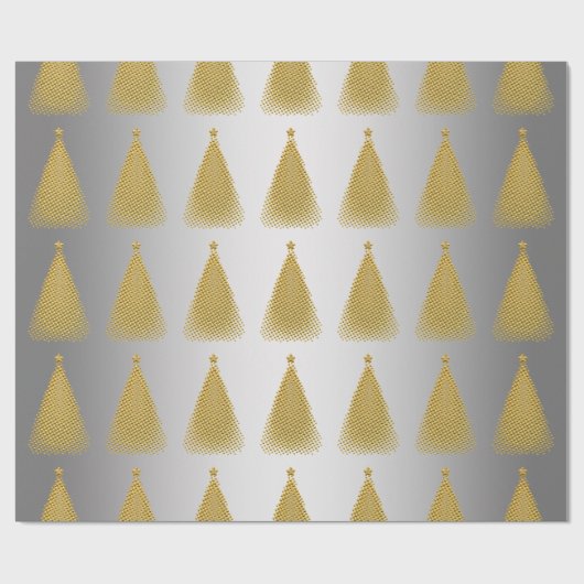 Elegantes Gold- und Silberschmiedemuster Geschenkpapier (Flach)