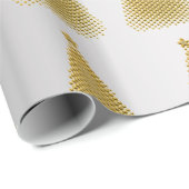Elegantes Gold- und Silberschmiedemuster Geschenkpapier (Rolleneckpunkt)