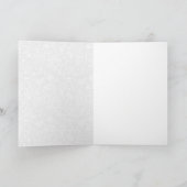 Elegantes Gold und Weiß Paisley Lace Dankeskarte (Innenseite)