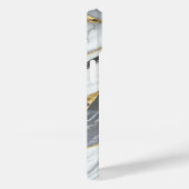 Elegantes Gold und weißer Marmor Case-Mate iPhone Hülle (Rückseite / Rechts)