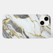 Elegantes Gold und weißer Marmor Case-Mate iPhone Hülle (Rückseite (Horizontal))