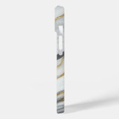 Elegantes Gold und weißer Marmor Case-Mate iPhone Hülle (Rückseite / Links)