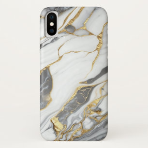 Elegantes Gold und weißer Marmor Case-Mate iPhone Hülle