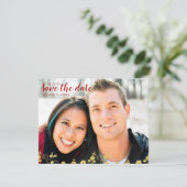 Elegantes Gold und Weißkirsche Blossom Oriental Save The Date (Stehend Vorderseite)