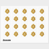 Elegantes Gold UNKNOW Sticker Design (Blatt)
