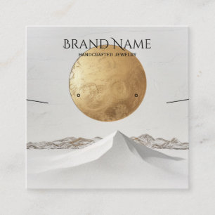 Elegantes Gold Venus Juwelierdisplay Quadratische Visitenkarte