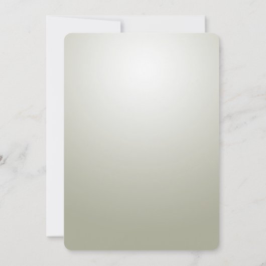 Elegantes Gold Verzierte Probe Abendessen Einladung (Rückseite)