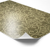 Elegantes Gold-Wallpaper-Muster Fotodruck (Ecke)
