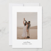 Elegantes Gold Wax Siegel Save the Date einzigarti (Rückseite)