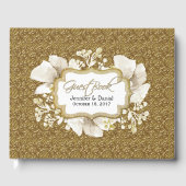 Elegantes Gold Wedding Gästebuch (Vorderseite)