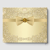 Elegantes Gold Wedding Party Event Gästebuch (Rückseite)