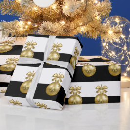 Elegantes Gold Weihnachtsgeschmack Geschenkpapier