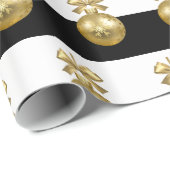 Elegantes Gold Weihnachtsgeschmack Geschenkpapier (Rolleneckpunkt)