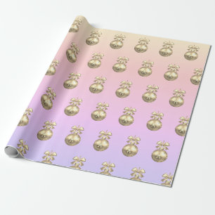 Elegantes Gold Weihnachtsgeschmack Geschenkpapier