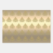 Elegantes Gold Weihnachtsgeschmack Geschenkpapier Set (Vorderseite)