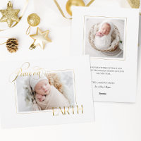 Elegantes Gold Weltfrieden Foto