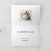 Elegantes Gold Weltfrieden Foto Feiertagskarte (Innenseite)