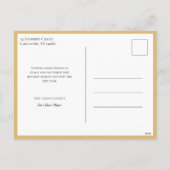 Elegantes Gold Weltfrieden Foto Feiertagspostkarte (Rückseite)