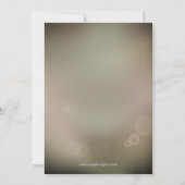 Elegantes Gold Winter Probe Dinner einladen Einladung (Rückseite)