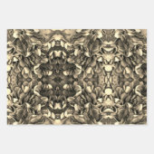 Elegantes Gold Wrapping Paper Flachblatt Set von 3 Geschenkpapier Set (Vorderseite)