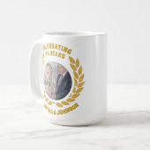 Elegantes Gold Wreath Foto 60. Hochzeitstag Kaffeetasse (Vorderseite Links)